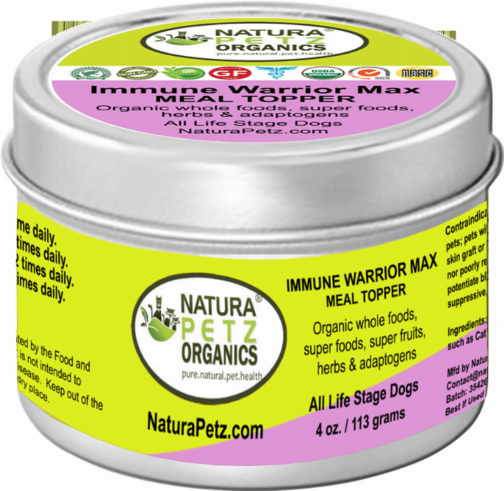 Immune Warrior Max Meal Topper* Master Blend Immune Regulator & Anti-Inflammatory Support* For Dogs & Cats