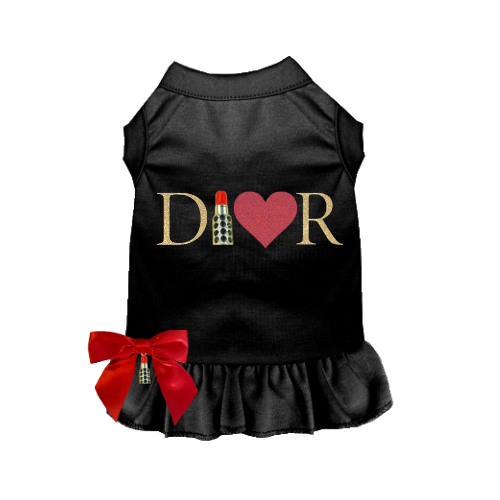 Miss Dior-able Lipstick Dog Dress