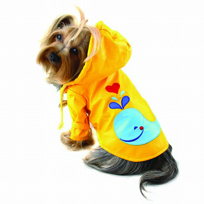 Splashing Whale Raincoat with Cotton Lining