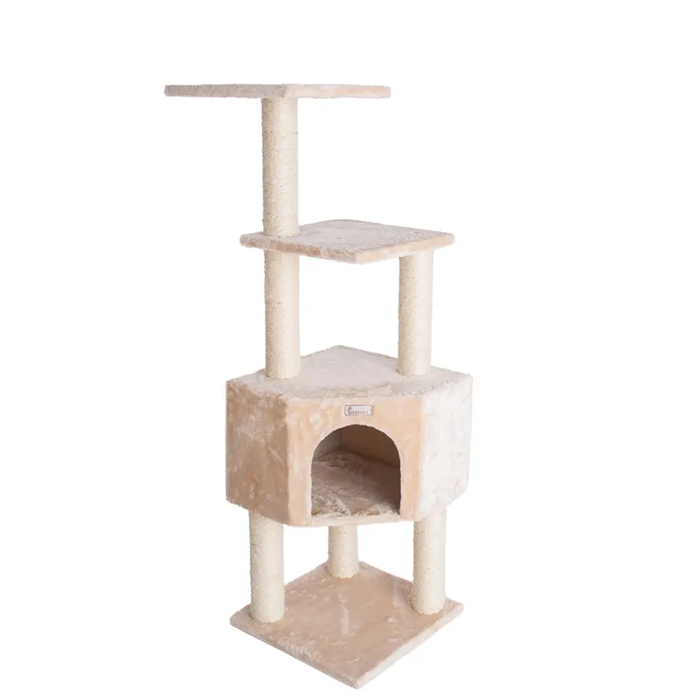 GleePet 48-Inch Cat Tree Real Wood Cat Perches Bge