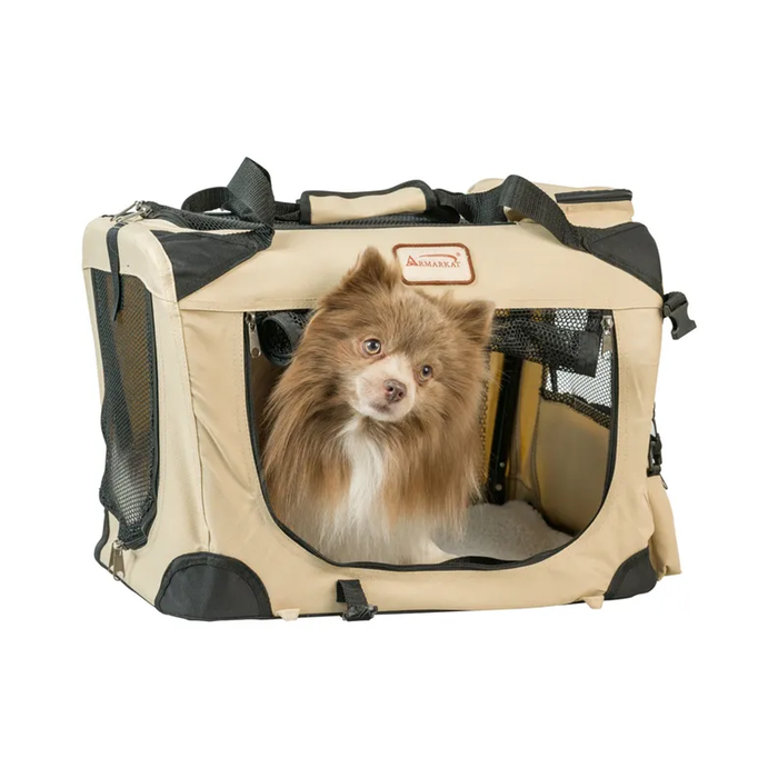 Armarkat FoldIng Soft Dog Crate Pet Travel Carrier PC201B