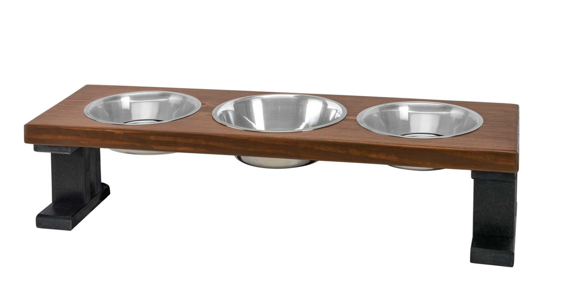 Farmhouse 3 Bowl Elevated Regular Feeder Petature