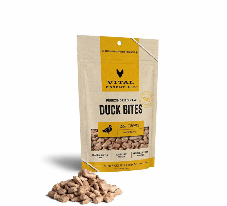 Vital Essentials(R) Freeze-Dried Duck Bites Dog Treats,