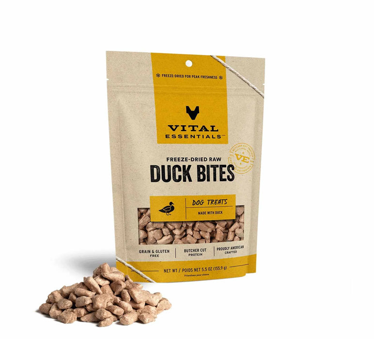 Vital Essentials(R) Freeze-Dried Duck Bites Dog Treats,