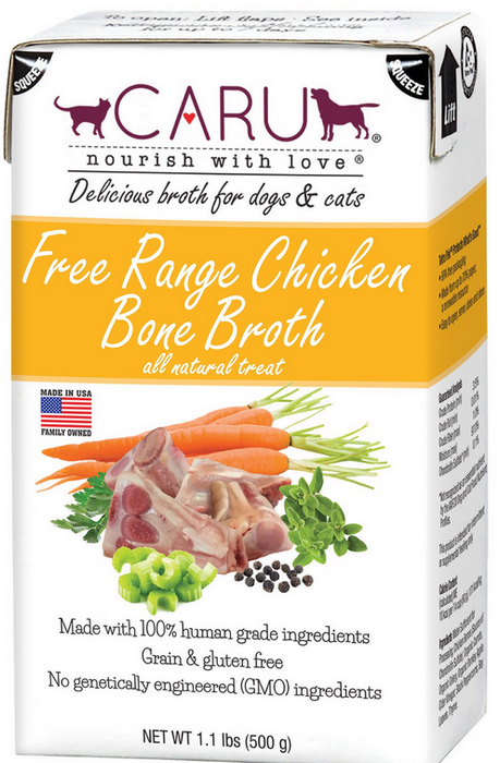 CARU Free Range Chicken Bone Broth for Dogs & Cats