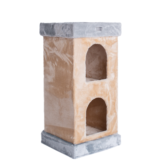 Armarkat Real Wood Double Condo Cat House With Carpet