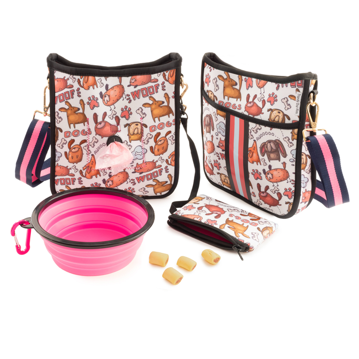 "Woof There It Is" Dog Walking Bag